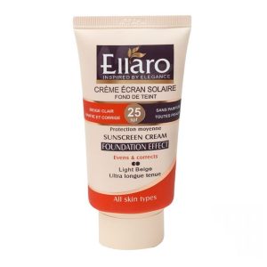 کرم ضد افتاب SPF25 کرم پودری انواع پوست بژ روشن – الارو