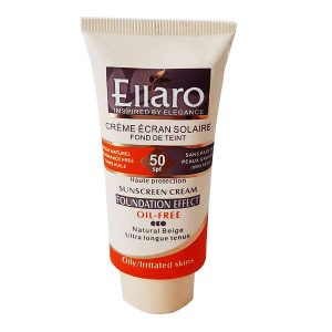 سرم ضد آفتاب کرم پودری رنگ روشن SPF50 الارو
